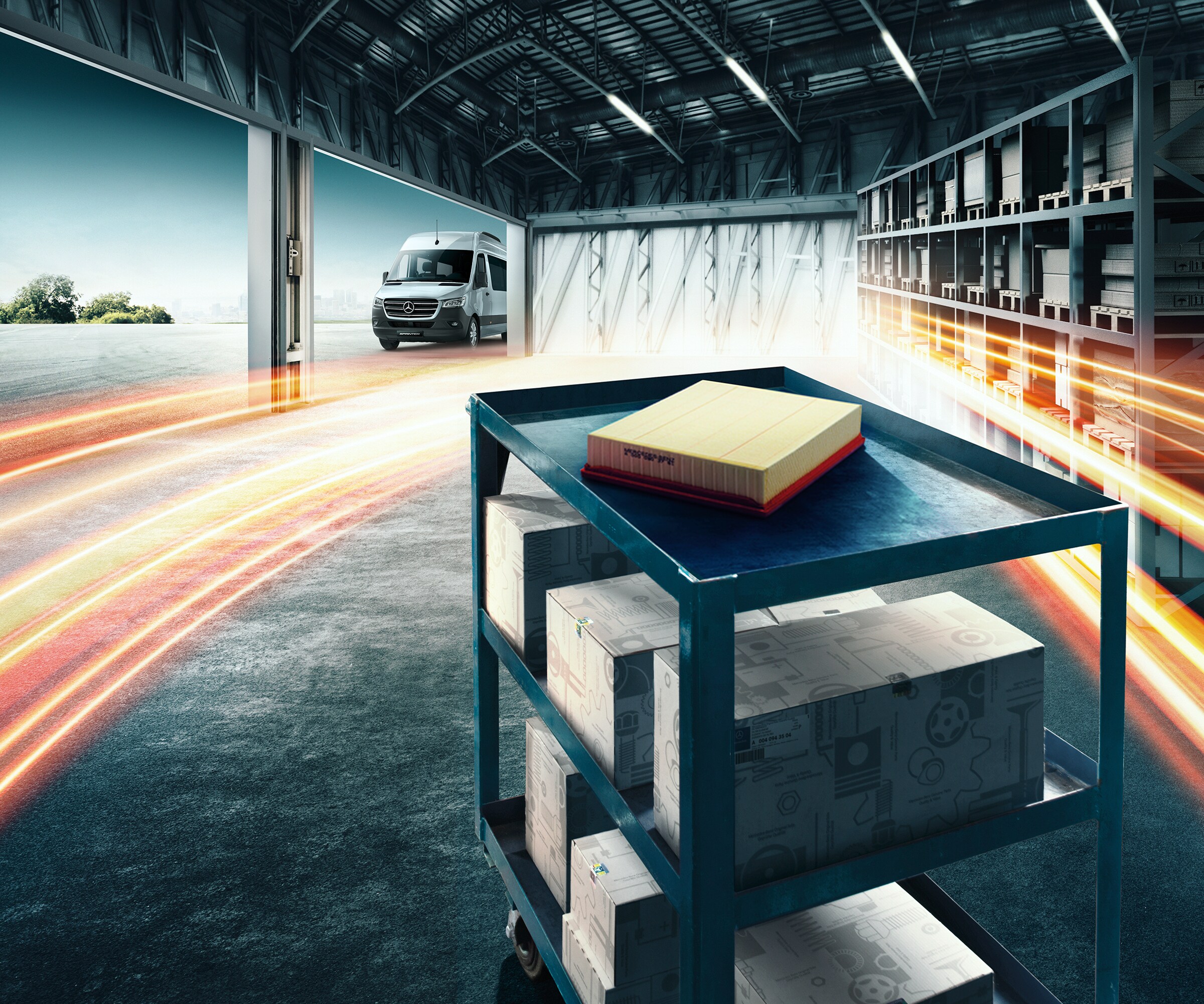 Filtro de aire original Mercedes-Benz | Furgonetas Mercedes-Benz Filtros de aire originales Mercedes-Benz